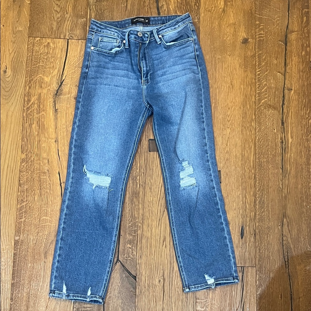 Just Black Denim Classic cropped Blue Jeans